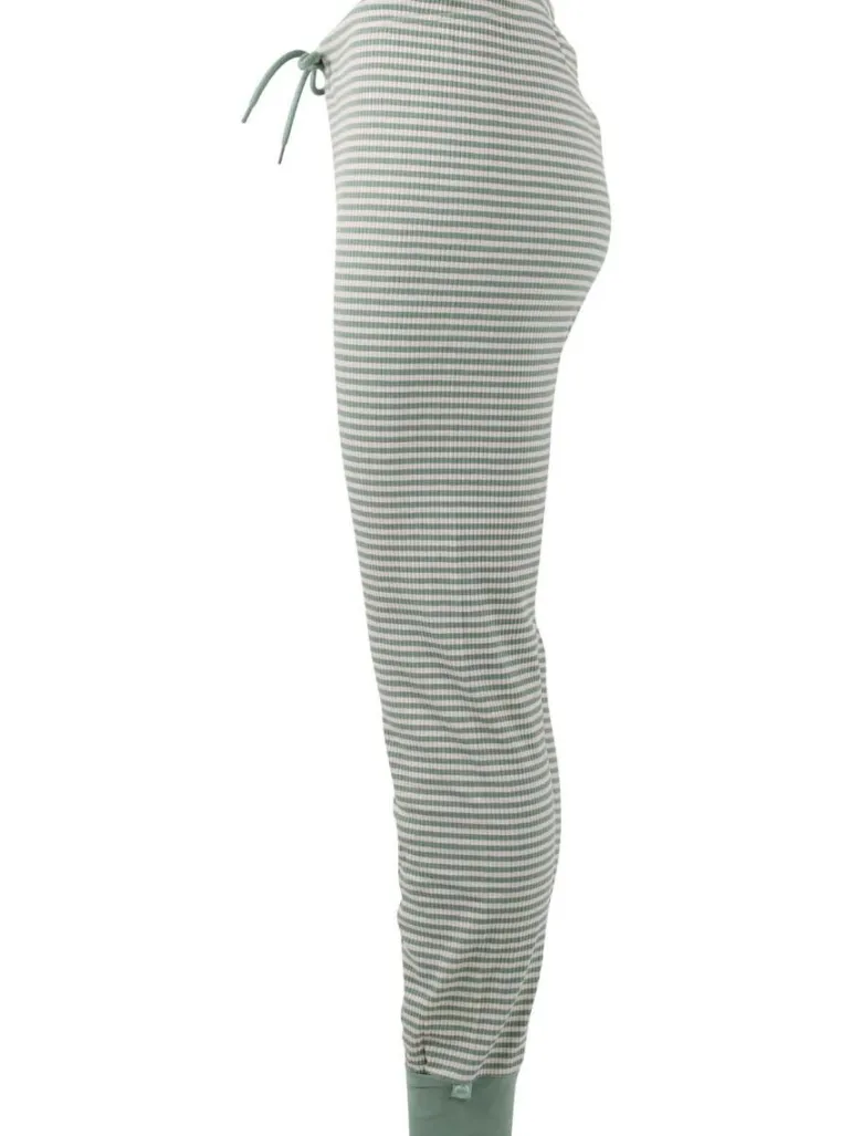 Danefæ ESS - ORGANIC Danesandvig Loungepants Dry Sage/Chalk | Dame Loungepants