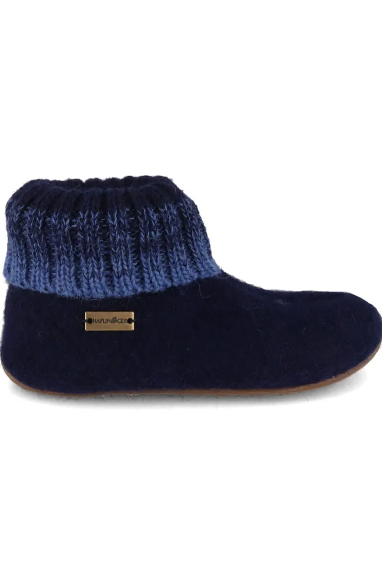 Danefæ Haflinger Everest Iris Medium Blue | Børn Hjemmesko | Sko