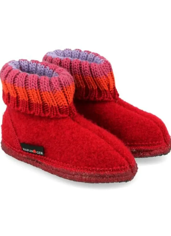 Danefæ Haflinger Paul Hjemmesko Brick Red | Børn Hjemmesko | Sko