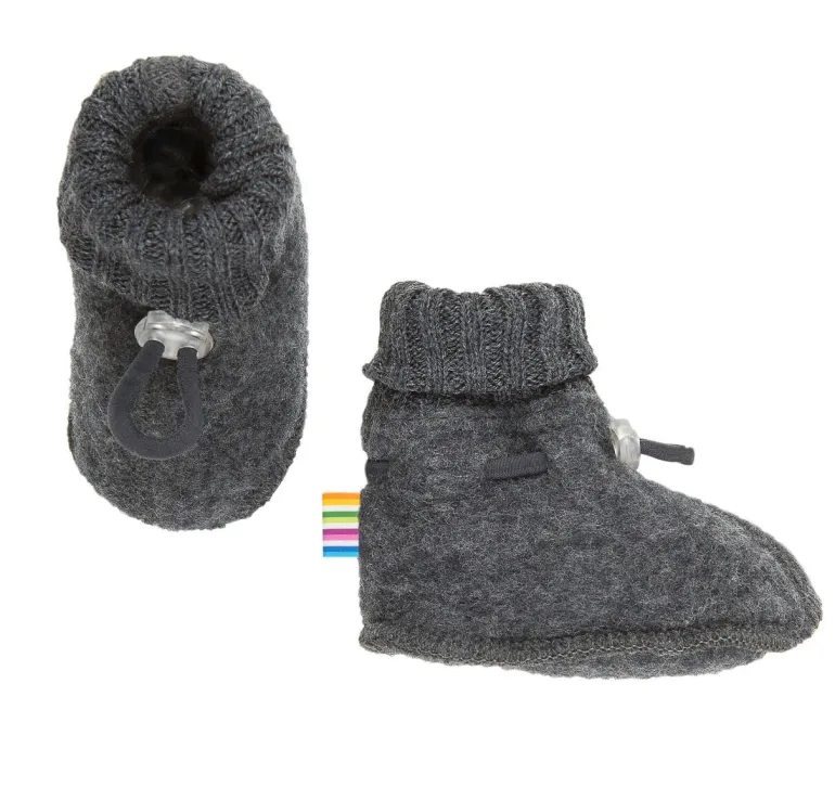 Danefæ JOHA Sleeping Booties Uld Fleece Koks Melange | Uld | Fleece