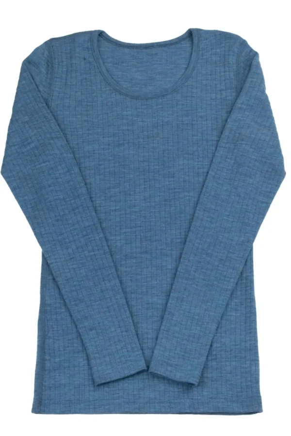 Danefæ Joha Wool Blouse Denim Blue | Dame Bluser