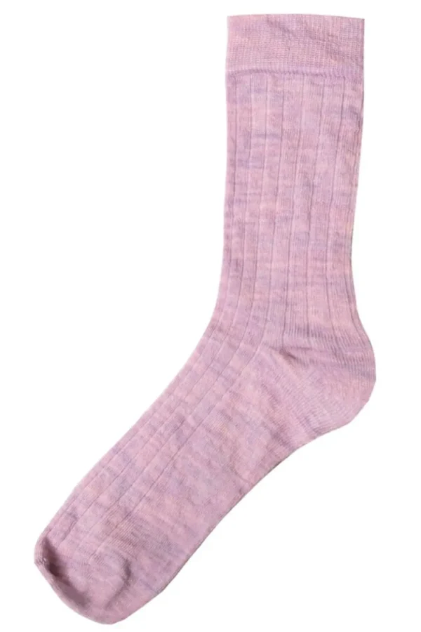 Danefæ JOHA Wool Socks Thin Rib | Dame Strømper