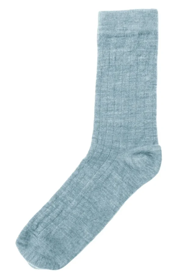 Danefæ JOHA Wool Socks Thin Rib | Dame Strømper