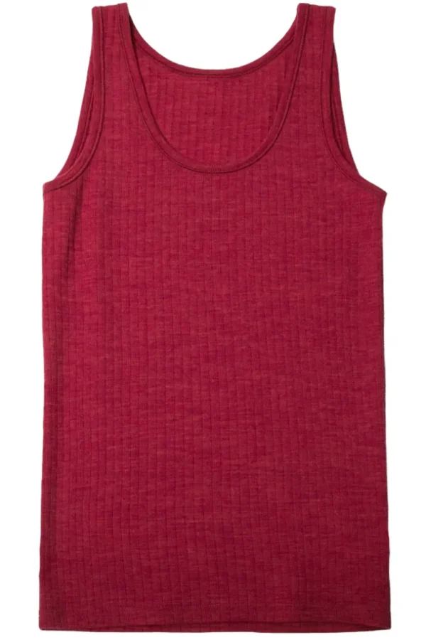 Danefæ Joha Wool Undershirt Fuchsia Melange | Dame Undertøj