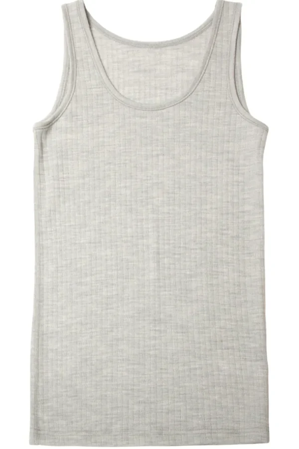 Danefæ Joha Wool Undershirt Silver Melange | Dame Undertøj