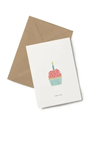 Danefæ Kartotek Kort-A6 Birthday Cake | Kort Og Notesbøger