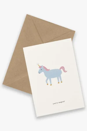 Danefæ Kartotek Kort-A6 Unicorn-You're magical | Kort Og Notesbøger