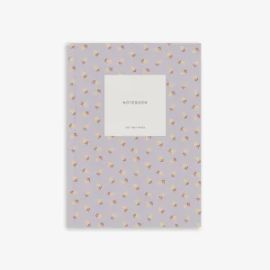 Danefæ Kartotek Notebook Small Lavender SMALL FLOWER | Kort Og Notesbøger