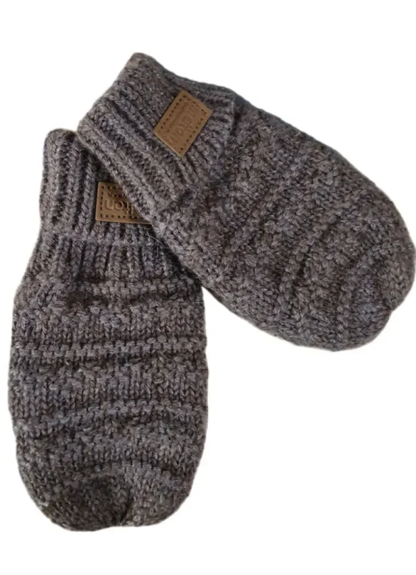 Danefæ Melton Luffer Uld Strik | Børn Vanter Og Huer | Huer Og Vanter