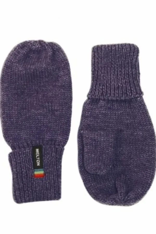 Danefæ Melton Luffer-Uld Dusty DK Lila | Børn Uld | Vanter Og Huer