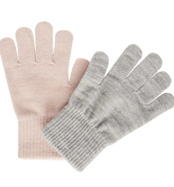 Danefæ Melton 2-Pack Gloves w.Lurex | Børn Vanter Og Huer