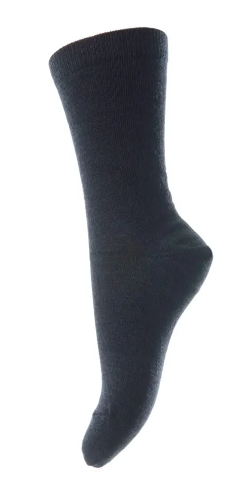 Danefæ MP Wool/Cotton Socks Dark Navy-66 | Dame Strømper