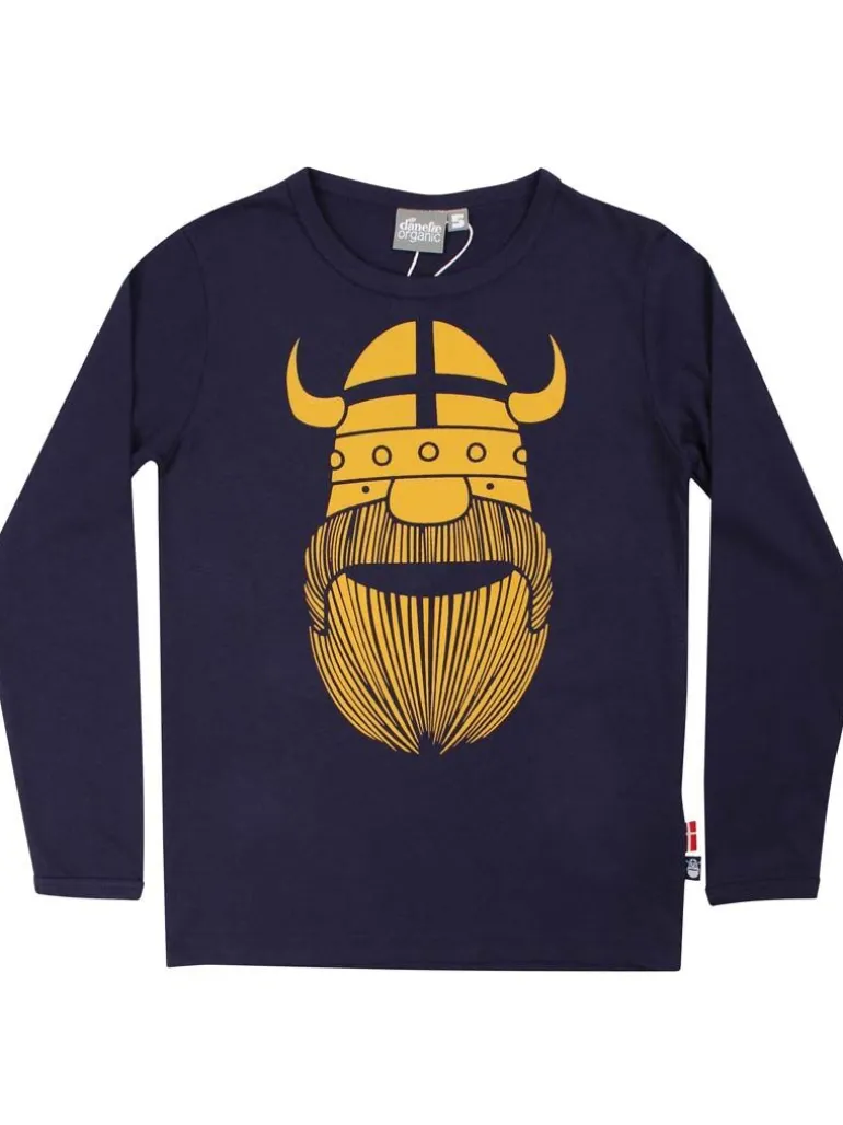 Danefæ ORGANIC - Danebasic LS Dk Navy ERIK | Børn Bluser