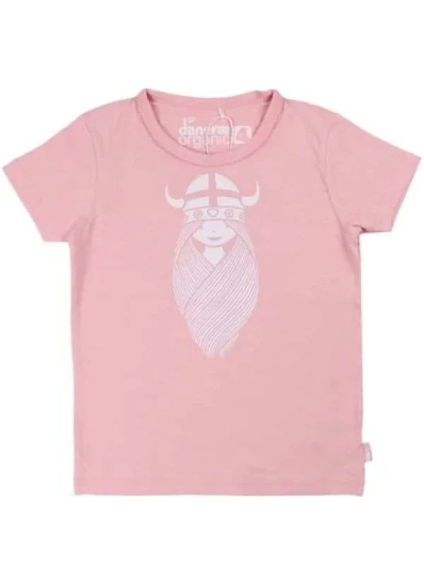 Danefæ ORGANIC - Danebeetroot tee Powder Pink FREJA | Børn T-shirts