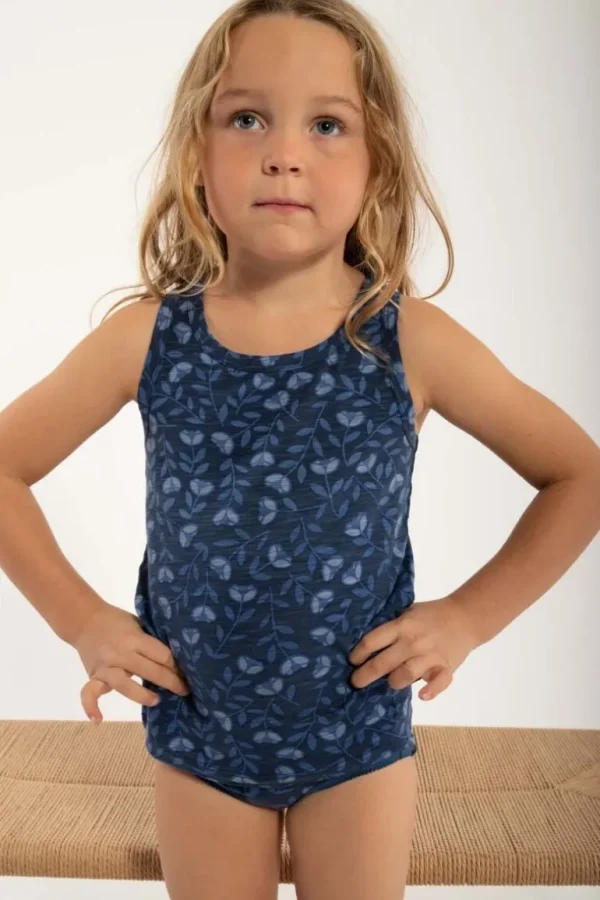 Danefæ ORGANIC - Danekrokus Set Marine/Cold Blue FLEURIE | Børn Undertøj | Undertøj