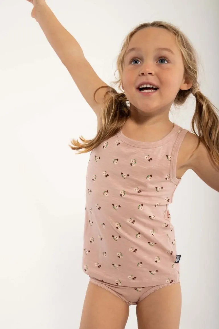 Danefæ ORGANIC - Danekrokus Set Powder Rose MINIFLOWER | Børn Undertøj | Undertøj