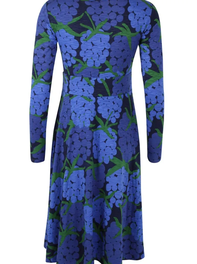 Danefæ ORGANIC - Danesigrid Viscose Slub Dress Deep Blue MAXIBERRY | Dame Kjoler