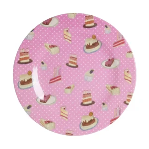 Danefæ Rice Rund Frokosttallerken Pink Sweet Cake | Rice