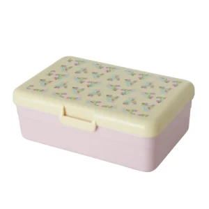 Danefæ Rice Stor Madkasse Pink Roller Skate Print | Børn Rice | Drikkedunke Og Madkasser