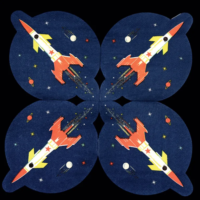 Danefæ RL Napkins (Pack of 16) Space Age | Festudstyr