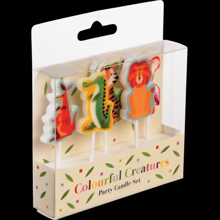 Danefæ RL Party Candles - 5 stk Colorful Creature | Festudstyr