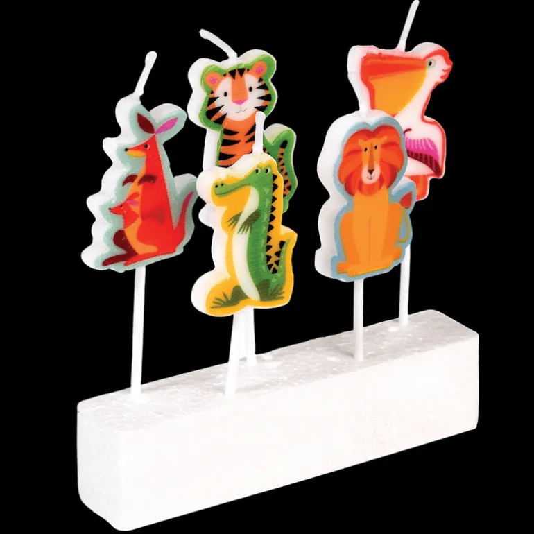 Danefæ RL Party Candles - 5 stk Colorful Creature | Festudstyr
