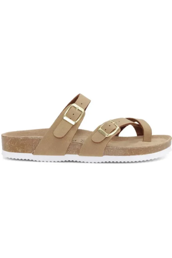 Danefæ Rugged Gear Bio Cross Over Tan Gold | Dame Sandaler