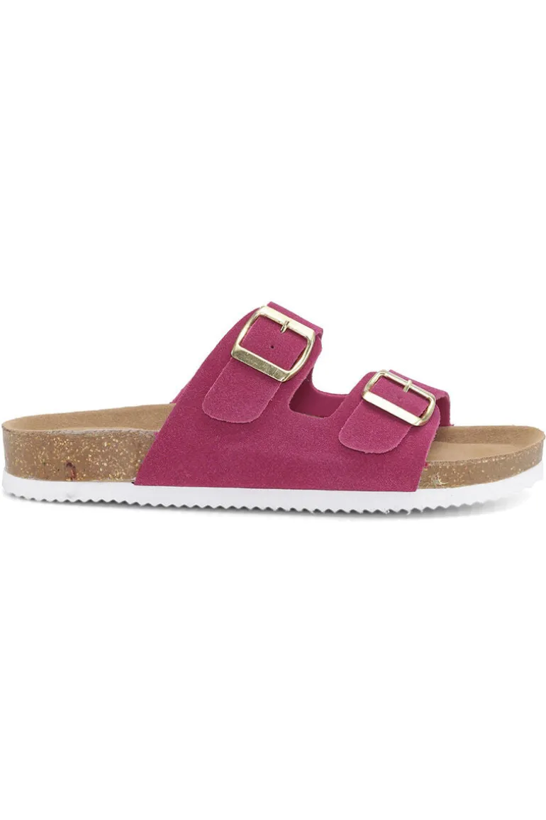 Danefæ Rugged Gear Bio Two Strap Pink Purple | Dame Sandaler