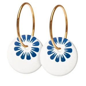 Danefæ Scherning Bloom Øreringe Stor Ultramarine | Dame Smykker