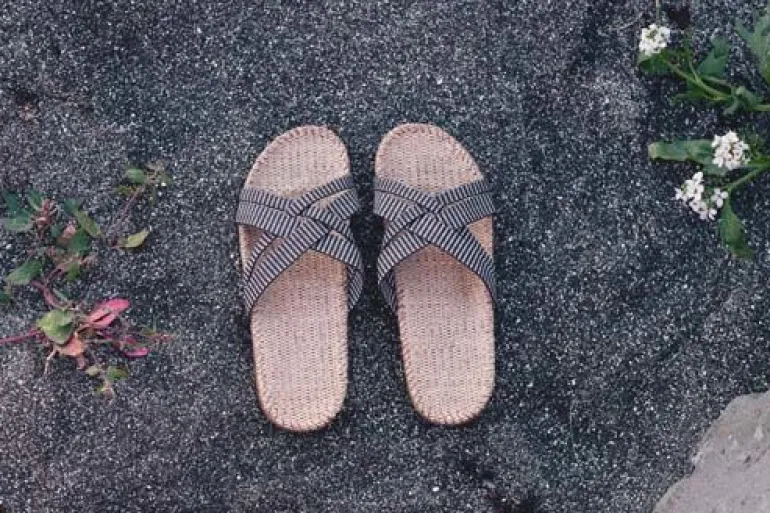 Danefæ Shangies Women Black Stripes | Dame Sandaler