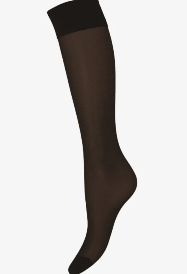 Danefæ Sneaky Fox Knæstrømper Black 5399 | Dame Strømper