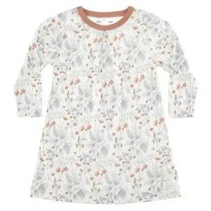 Danefæ SNORK LS Nightdress White Flora | Børn Nattøj | Nattøj