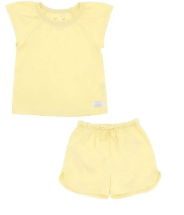 Danefæ SNORK Selma Summer Pyjamas Pastel Yellow | Børn Nattøj | Nattøj