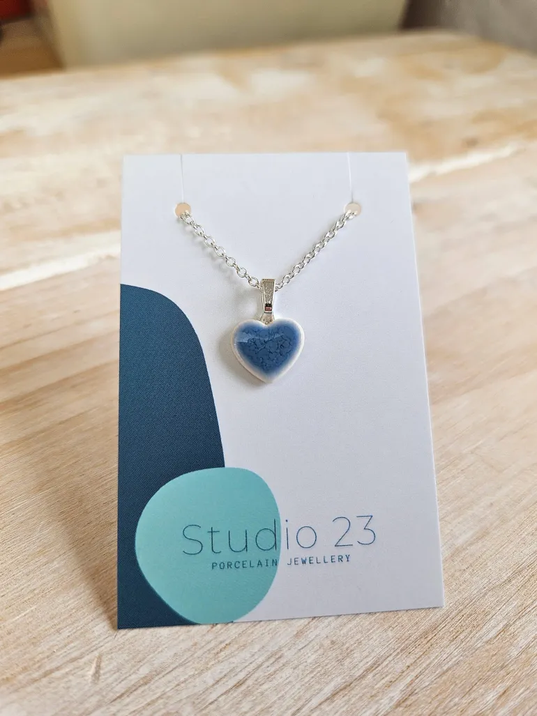 Danefæ Studio 23 Heart Pendant Pink | Dame Smykker