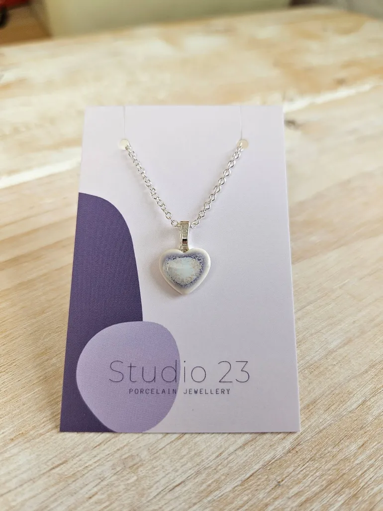 Danefæ Studio 23 Heart Pendant Pink | Dame Smykker