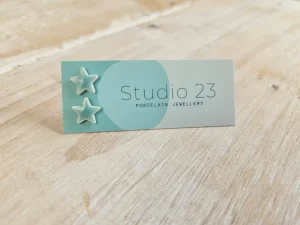 Danefæ Studio 23 Star Stud Earring Pair Turquoise | Dame Smykker