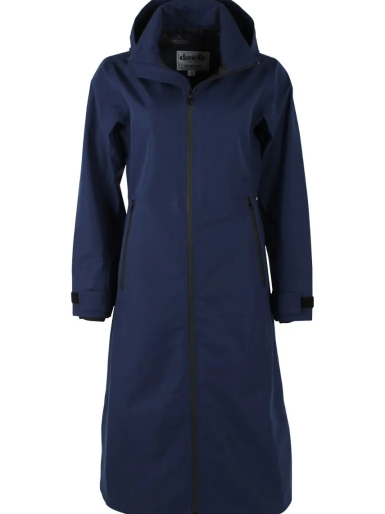 Danefæ The Danedogwalker Raincoat Dk Navy | Dame Regnfrakker