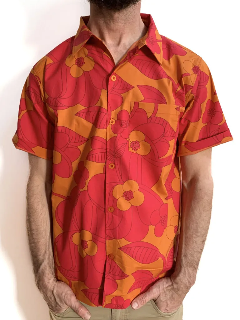 Danefæ Tikifar Shirt Honey/dk fuchsia BLOOM BOOM | Skjorter