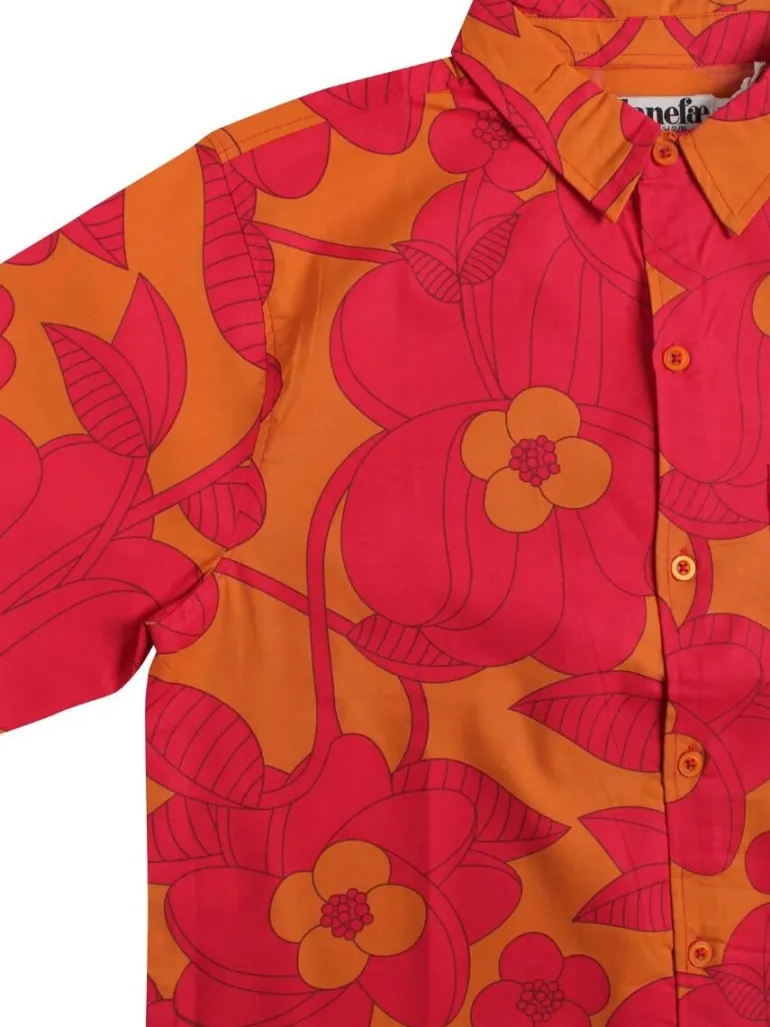 Danefæ Tikifar Shirt Honey/dk fuchsia BLOOM BOOM | Skjorter