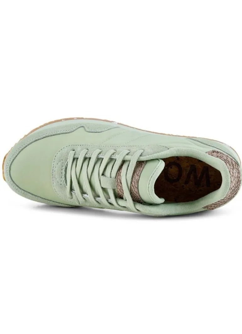 Danefæ WODEN Nora III Leather Green Lily | Dame Sneakers