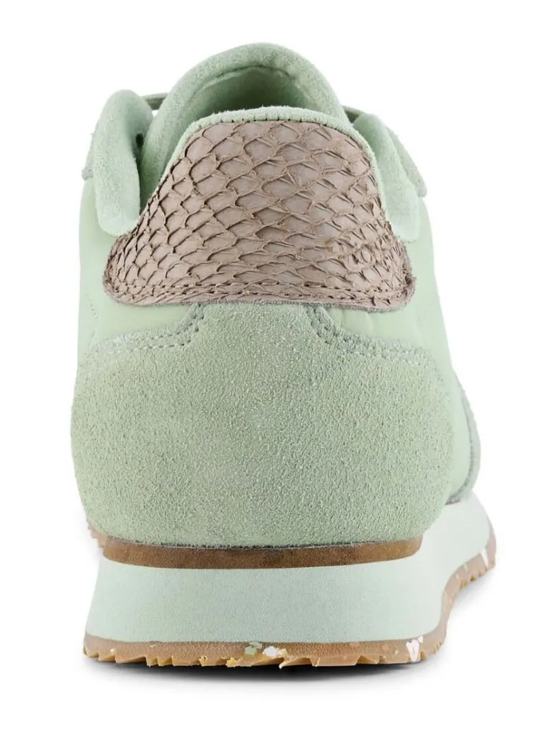 Danefæ WODEN Nora III Leather Green Lily | Dame Sneakers